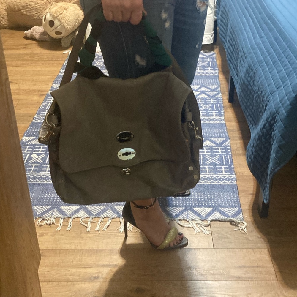 Classic Gray Crossbody Satchel - Zanellato